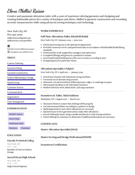 Resume maker career edition